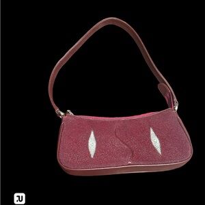 Shagreen Genuine Stingray purse with duster bag